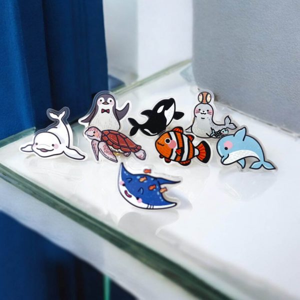 Ocean Buddies! Crystal Mini Brooch - Image 4