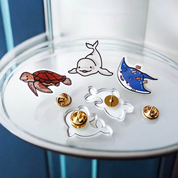 Ocean Buddies! Crystal Mini Brooch - Image 2