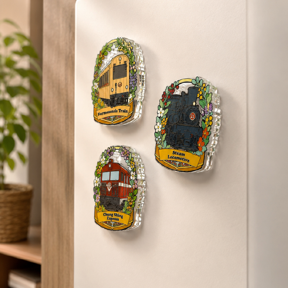 Memory Tag NFC 時を刻む-アクリルのマグネット (列車) - 画像 (4)