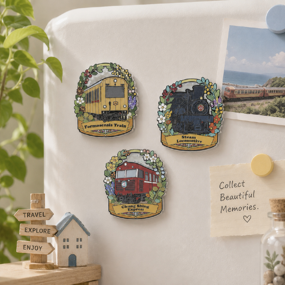 Memory Tag NFC 時を刻む-アクリルのマグネット (列車) - 画像 (2)